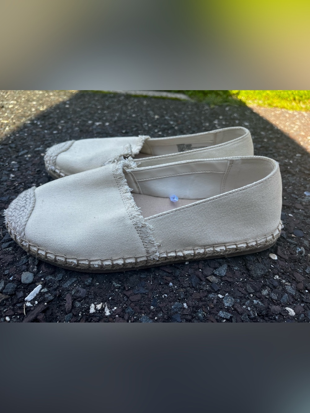Torrid Espadrille Slip-On Beige Canvas shoe size 6.5WW
